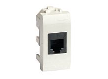 Розетка компьютерная для кабель-канала DKC Brava 1-м. 1 мод. RJ45 5е (разъем AMP) белый картинка